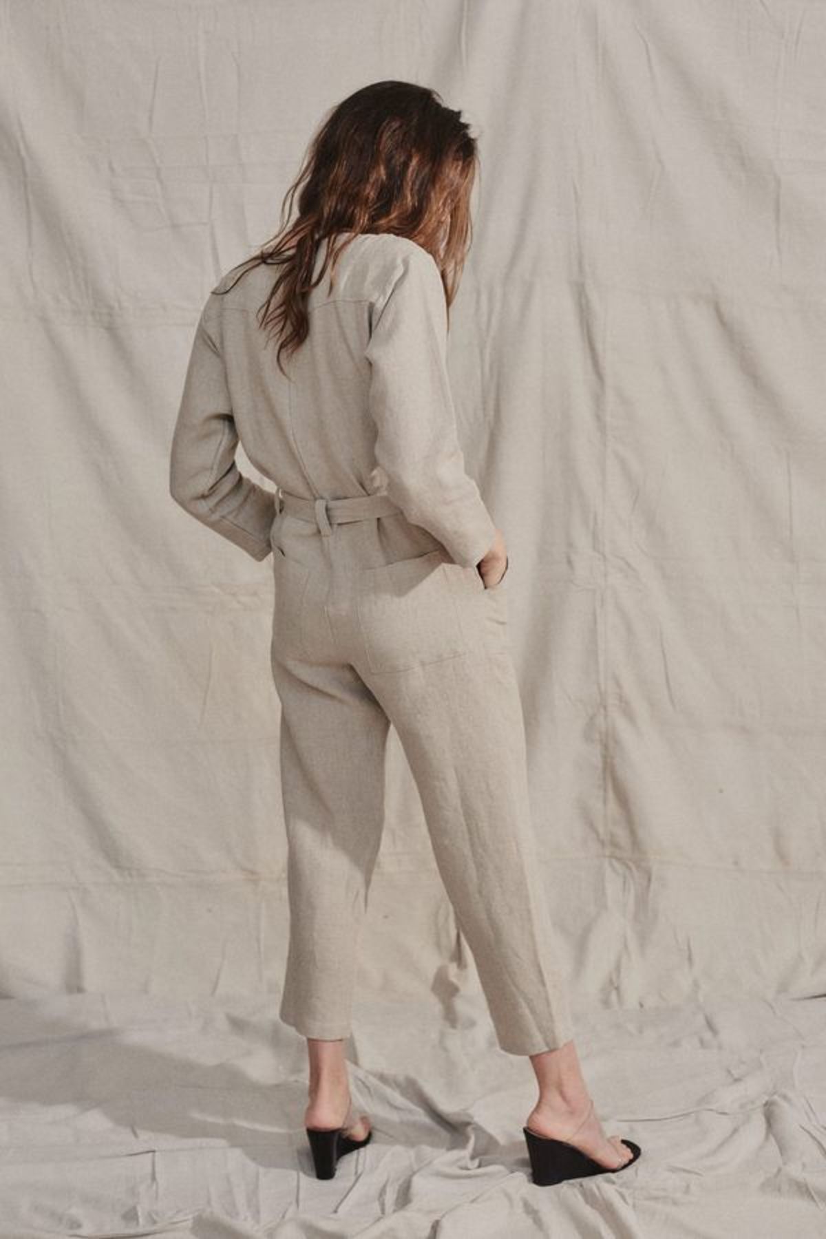 Ozma Cameron Jumpsuit - Oat - Image 3 of 4