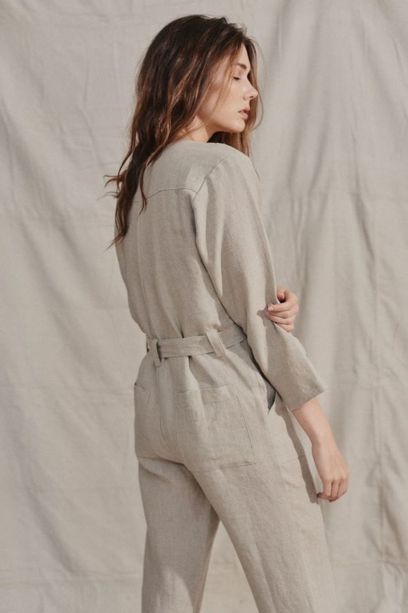 Ozma Cameron Jumpsuit - Oat