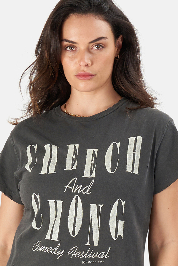 MadeWorn Rock Cheech & Chong Amsterdam T-Shirt - Black Pigment MadeWorn Rock Cheech & Chong Amsterdam T-Shirt - Black Pigment