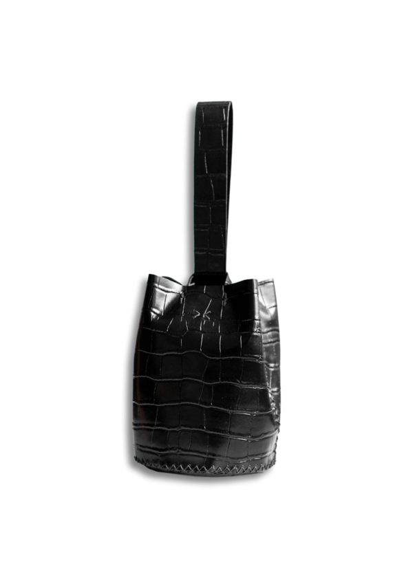 VOLTA ATELIER Navigli bag - black crocco embossed VOLTA ATELIER Navigli bag - black crocco embossed
