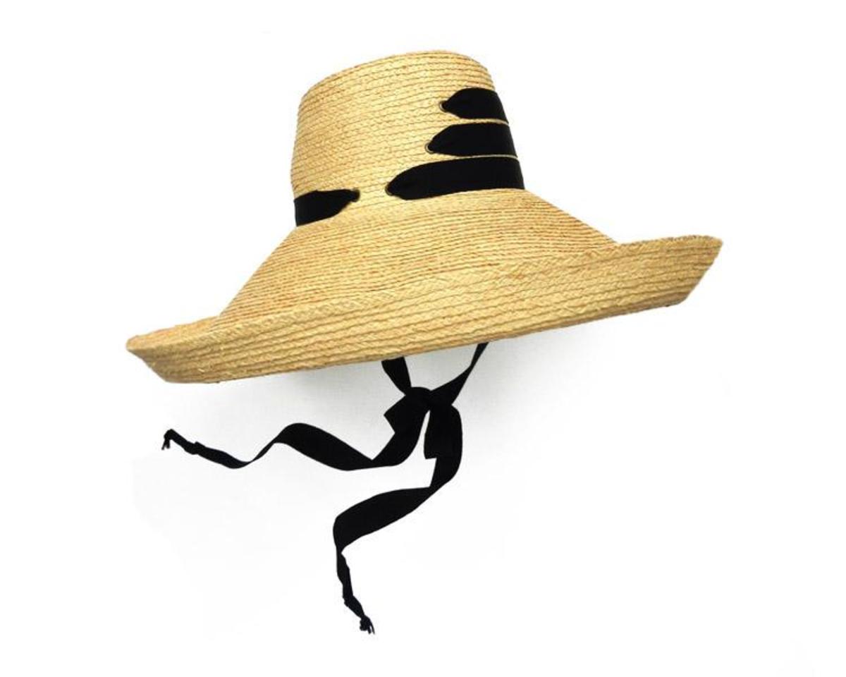 Lola Hats Espartina Hat - Straw/Black Ribbon | Garmentory display picture 2