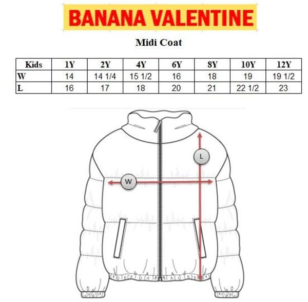 KIDS Banana Valentine Snakes Midi Coat - BLUE KIDS Banana Valentine Snakes Midi Coat - BLUE