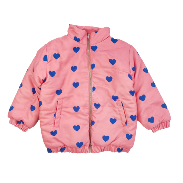 Kids Banana Valentine Hearts Midi Coat Kids Banana Valentine Hearts Midi Coat
