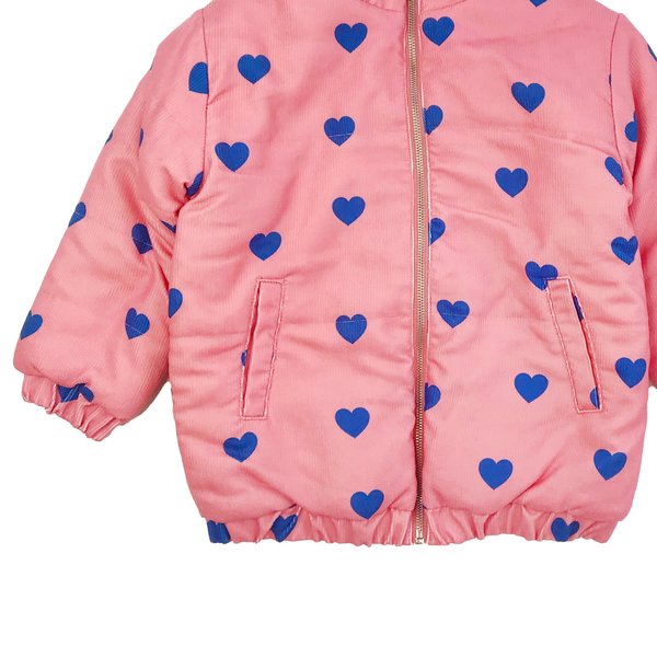 Kids Banana Valentine Hearts Midi Coat Kids Banana Valentine Hearts Midi Coat