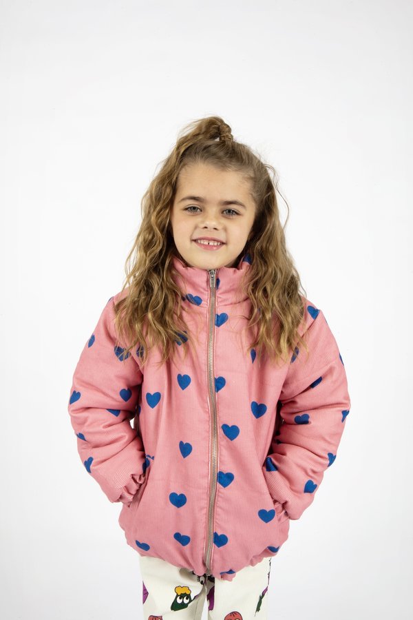 Kids Banana Valentine Hearts Midi Coat Kids Banana Valentine Hearts Midi Coat