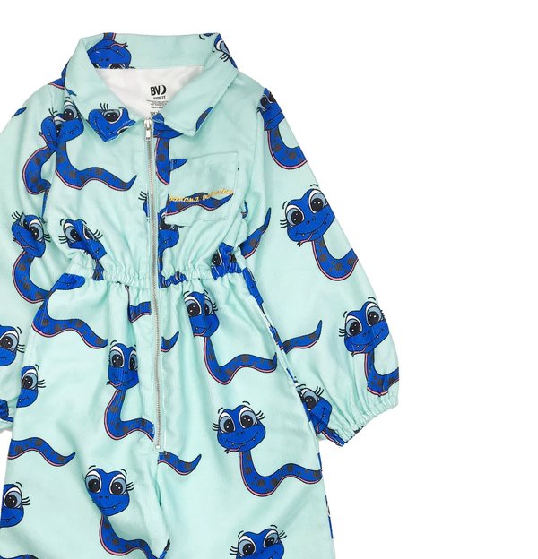 KIDS Banana Valentine Snakes Boiler Suit - blue KIDS Banana Valentine Snakes Boiler Suit - blue