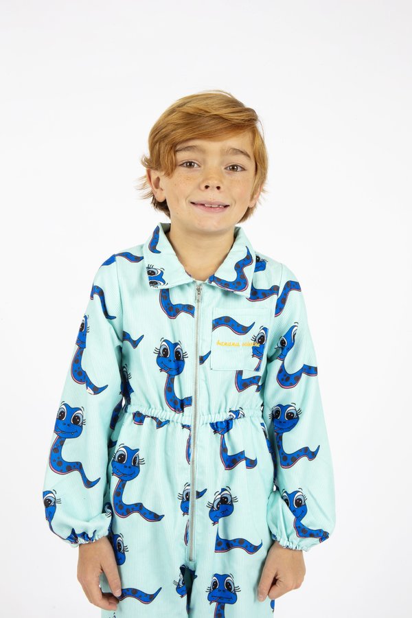 KIDS Banana Valentine Snakes Boiler Suit - blue KIDS Banana Valentine Snakes Boiler Suit - blue