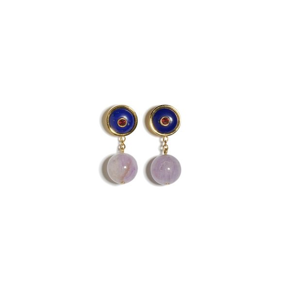 Lizzie Fortunato Yolo Earrings - Lapis Lizzie Fortunato Yolo Earrings - Lapis
