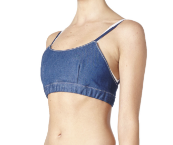 Collina Strada Maldives Bra- Denim Collina Strada Maldives Bra- Denim