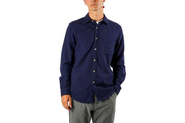 Portuguese Flannel Teca Shirt - Navy Portuguese Flannel Teca Shirt - Navy