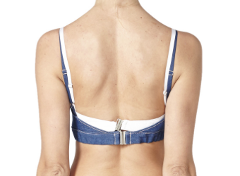 Collina Strada Maldives Bra- Denim Collina Strada Maldives Bra- Denim