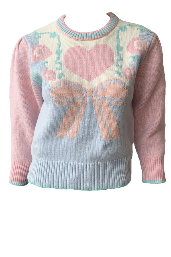 LoveShackFancy Emani Crewneck Pullover Sweater - Fairy Forest Multi LoveShackFancy Emani Crewneck Pullover Sweater - Fairy Forest Multi