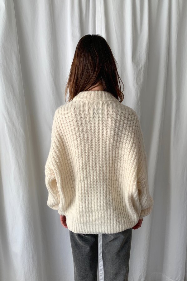 Lauren Manoogian Grandma Cardigan - White Lauren Manoogian Grandma Cardigan - White