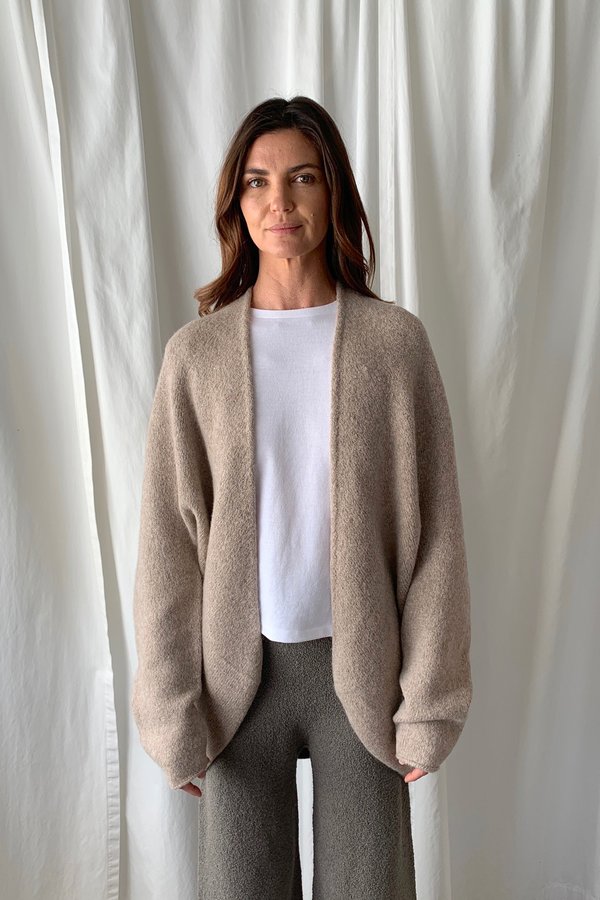 Lauren Manoogian Horizontal Cardigan - Oatmeal Lauren Manoogian Horizontal Cardigan - Oatmeal