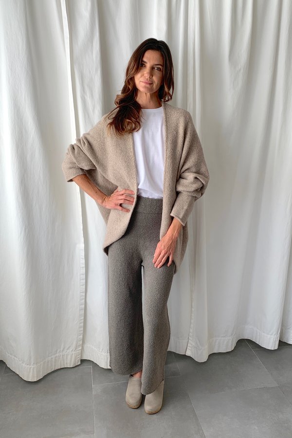 Lauren Manoogian Horizontal Cardigan - Oatmeal Lauren Manoogian Horizontal Cardigan - Oatmeal