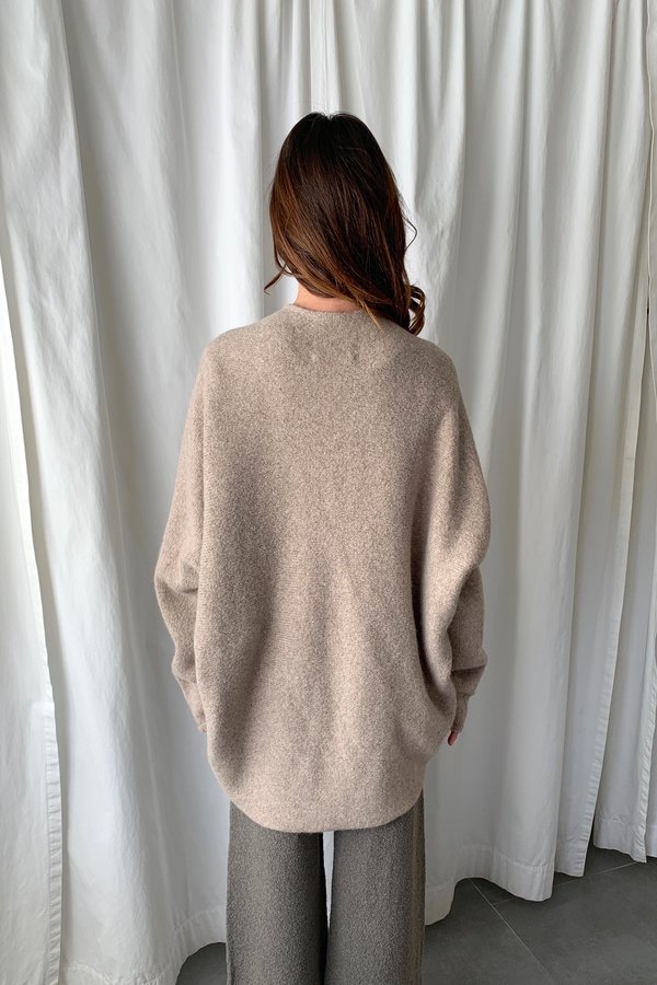 Lauren Manoogian Horizontal Cardigan - Oatmeal Lauren Manoogian Horizontal Cardigan - Oatmeal