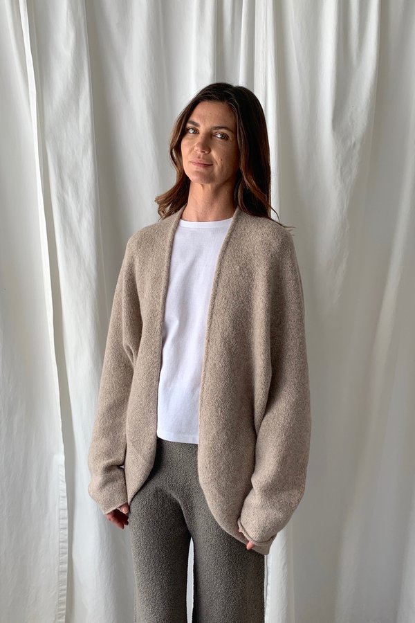 Lauren Manoogian Horizontal Cardigan - Oatmeal Lauren Manoogian Horizontal Cardigan - Oatmeal