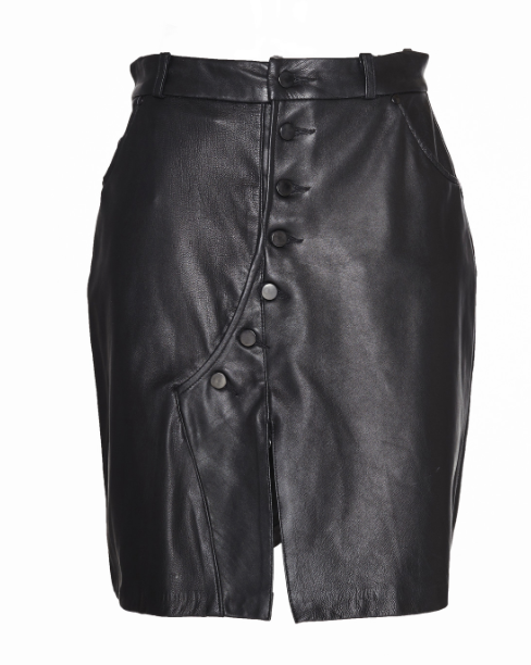 Collina Strada Mechanic Skirt Black Leather Collina Strada Mechanic Skirt Black Leather