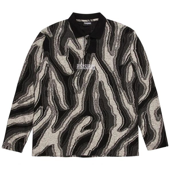 Crust Polo Long Sleeve 'Black' Crust Polo Long Sleeve 'Black'