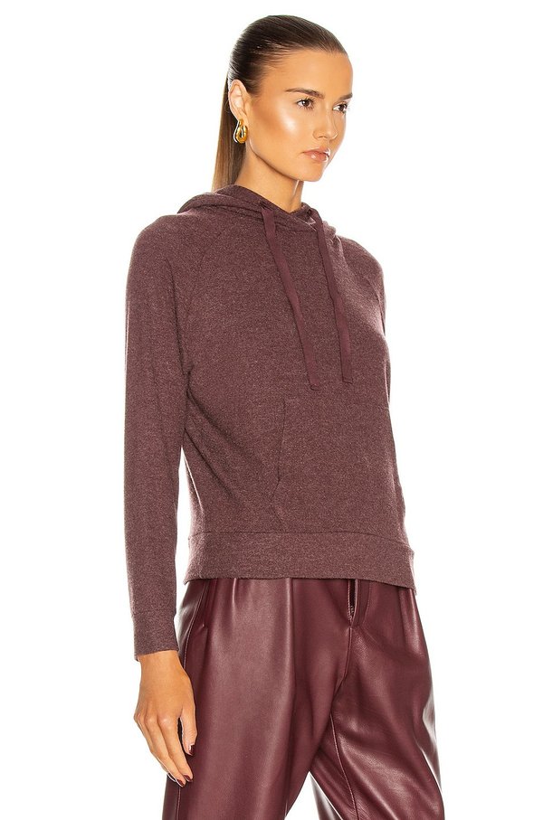 Enza Costa Jersey Easy Hoodie - Bordeaux Enza Costa Jersey Easy Hoodie - Bordeaux