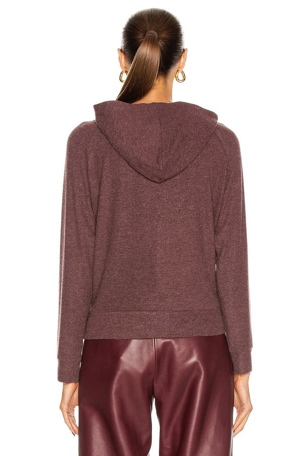 Enza Costa Jersey Easy Hoodie - Bordeaux Enza Costa Jersey Easy Hoodie - Bordeaux