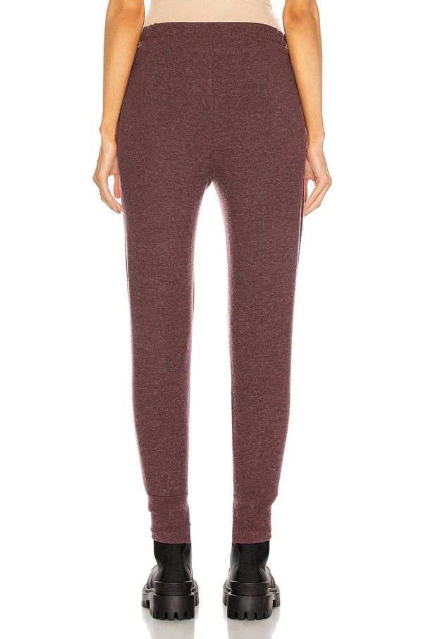 Enza Costa Jersey Split Joggers - Bordeaux Enza Costa Jersey Split Joggers - Bordeaux