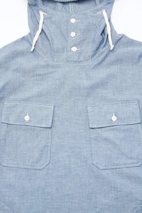 Engineered Garments for Totem Brand Co. Cagoule Shirt Jacket - Blue Engineered Garments for Totem Brand Co. Cagoule Shirt Jacket - Blue