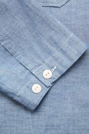 Engineered Garments for Totem Brand Co. Cagoule Shirt Jacket - Blue Engineered Garments for Totem Brand Co. Cagoule Shirt Jacket - Blue