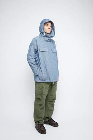Engineered Garments for Totem Brand Co. Cagoule Shirt Jacket - Blue Engineered Garments for Totem Brand Co. Cagoule Shirt Jacket - Blue