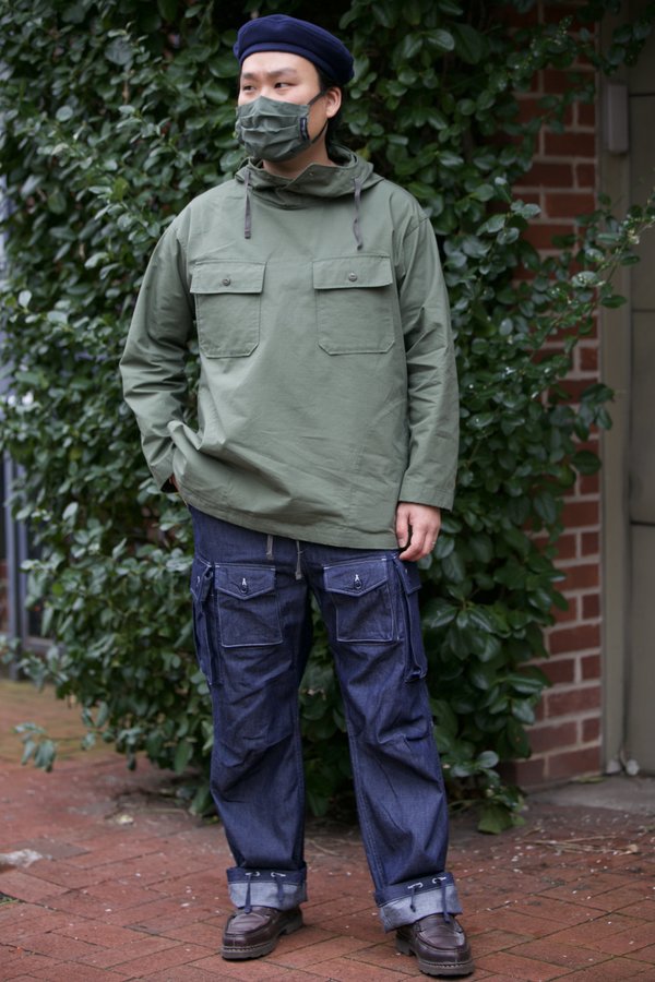 Engineered Garments for Totem Brand Co. Cagoule Shirt - Olive