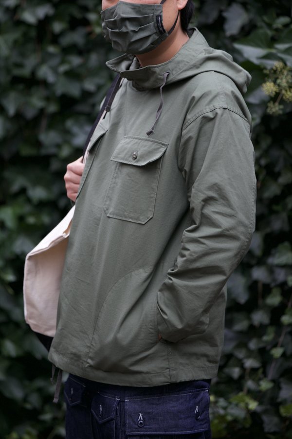 Engineered Garments for Totem Brand Co. Cagoule Shirt - Olive