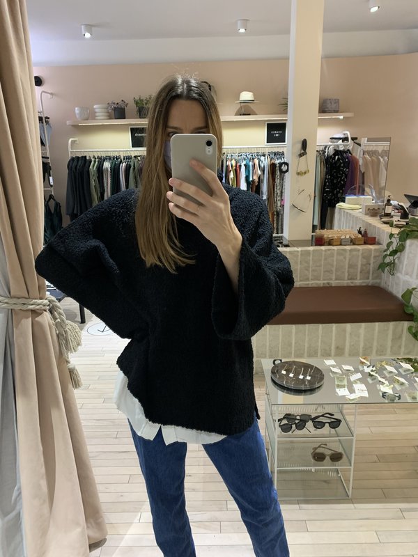 Melissa Nepton LAYLA SWEATER - BLACK Melissa Nepton LAYLA SWEATER - BLACK