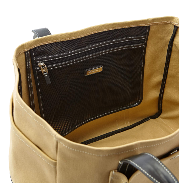 Unisex Lambertson Truex Bradley Canvas Tote - Khaki Unisex Lambertson Truex Bradley Canvas Tote - Khaki