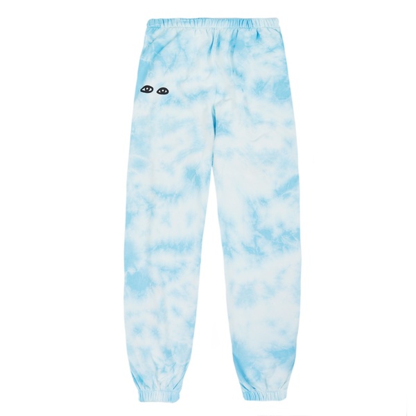 Clare V. Cotton Tie Dye Sweatpants - blue/white Clare V. Cotton Tie Dye Sweatpants - blue/white