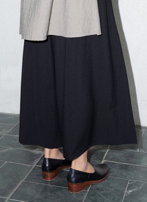 KAAREM Tu Sa Wide Leg Split Leg Pocket Pant w/ Elastic - Black KAAREM Tu Sa Wide Leg Split Leg Pocket Pant w/ Elastic - Black