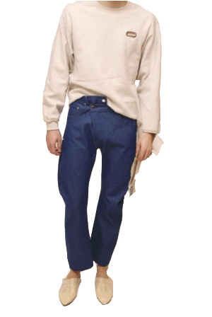 Collina Strada - Grommet Sweat Crewneck - Sand Collina Strada - Grommet Sweat Crewneck - Sand