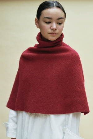 Cecilie Telle High Neck Knitted Poncho | Garmentory