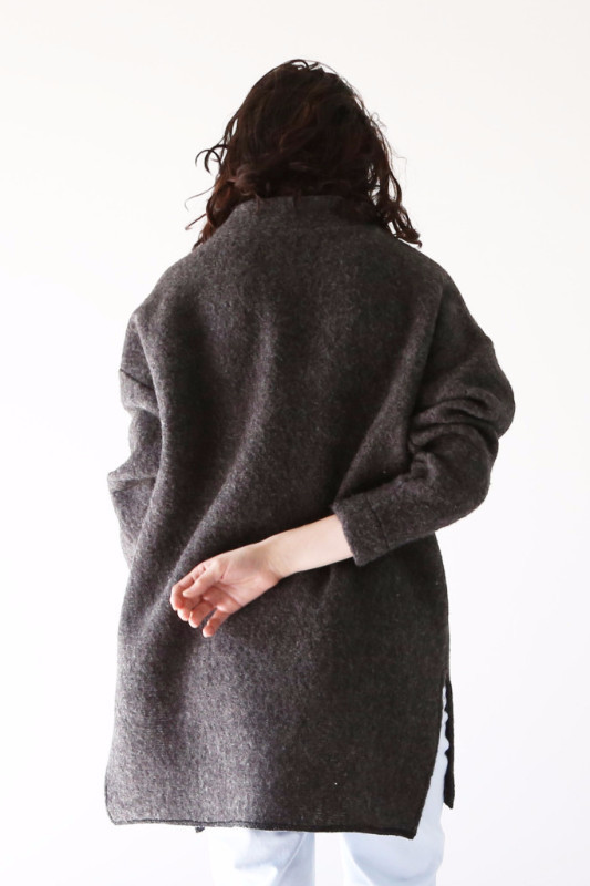 Hackwith Design House High Neck Sweater - Gray Hackwith Design House High Neck Sweater - Gray