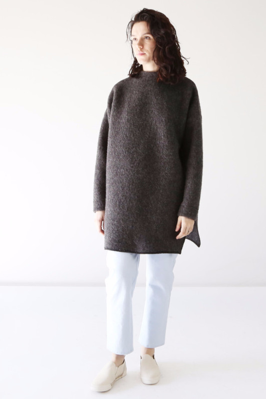Hackwith Design House High Neck Sweater - Gray Hackwith Design House High Neck Sweater - Gray