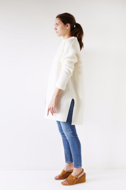 Hackwith Design House High Neck Sweater - Ivory Hackwith Design House High Neck Sweater - Ivory