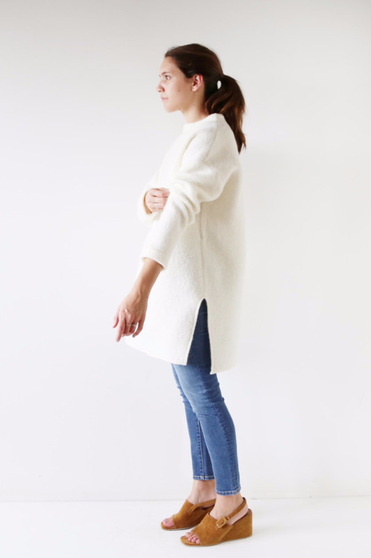 Hackwith Design House High Neck Sweater - Ivory Hackwith Design House High Neck Sweater - Ivory