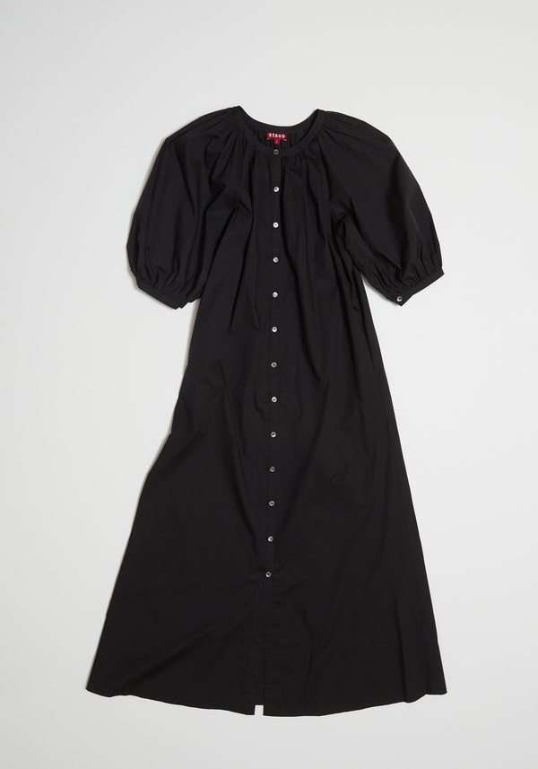staud vincent dress black STAUD, Mini Vincent Dress in Black, Size XL