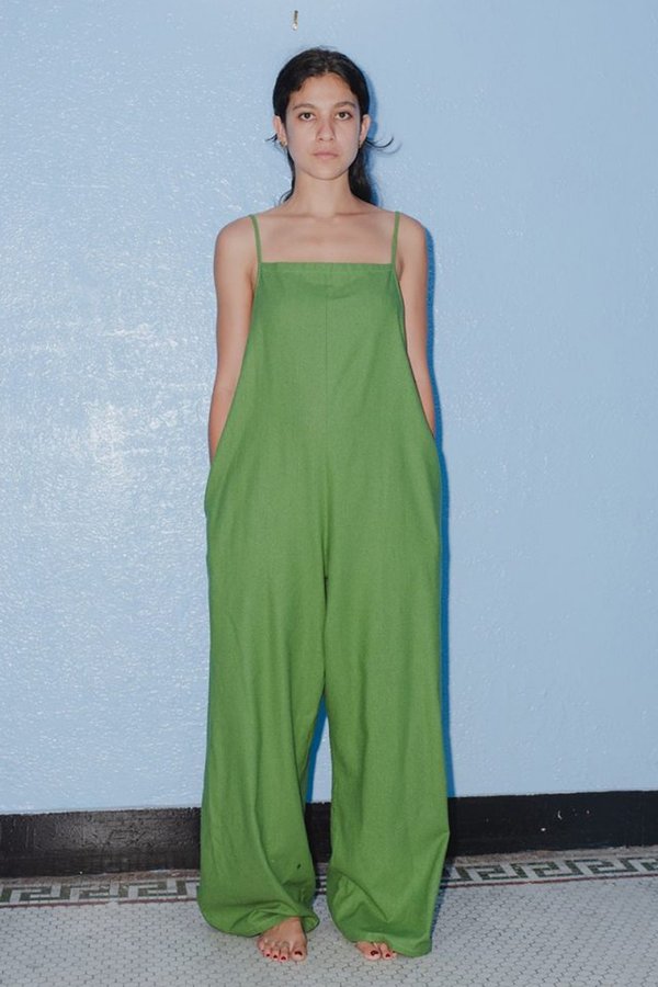 Baserange Yumi Jumpsuit - Sun Moss Green Baserange Yumi Jumpsuit - Sun Moss Green