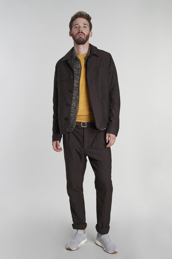 Delikatessen Wool and Cotton Retro Trousers - Dark Brown Delikatessen Wool and Cotton Retro Trousers - Dark Brown