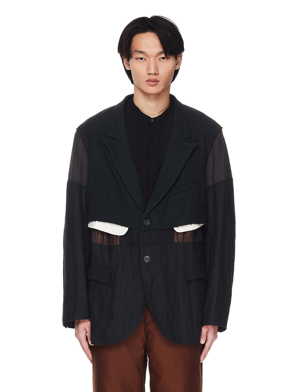 Ziggy Chen Wool Cut Out Jacket Ziggy Chen Wool Cut Out Jacket