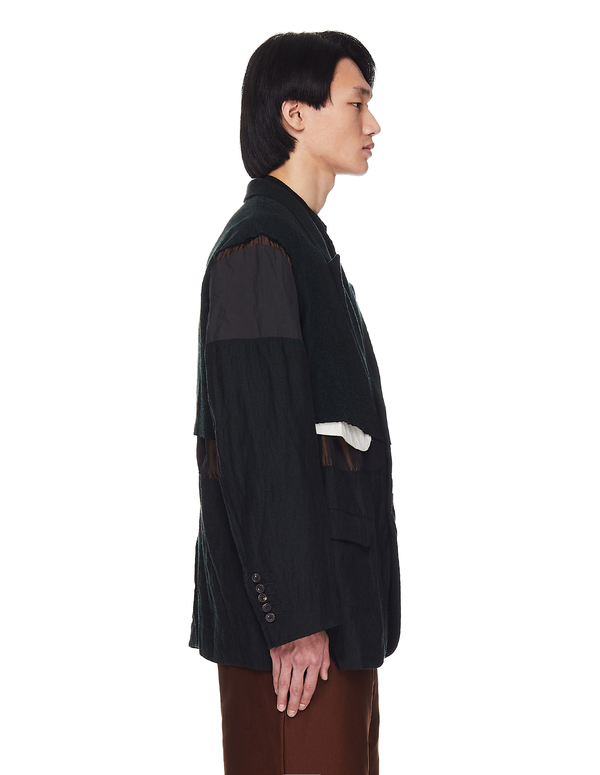 Ziggy Chen Wool Cut Out Jacket Ziggy Chen Wool Cut Out Jacket