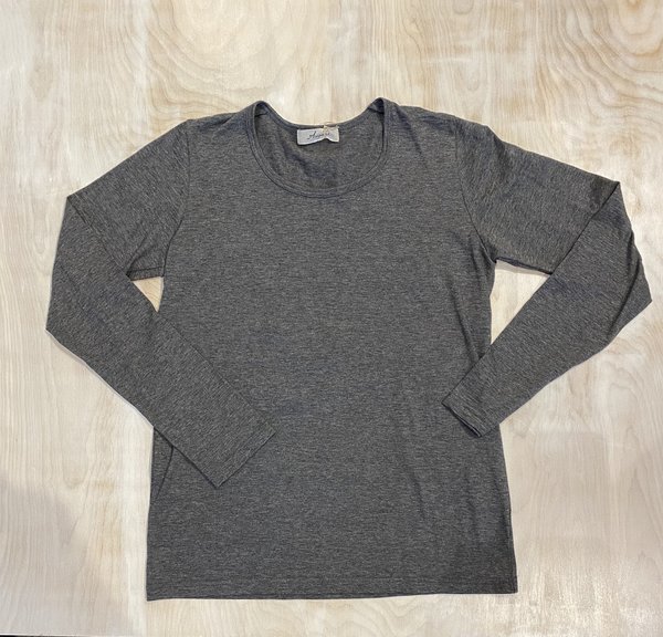 Ichi Antiquités Cotton Yak Tee - Charcoal Ichi Antiquités Cotton Yak Tee - Charcoal