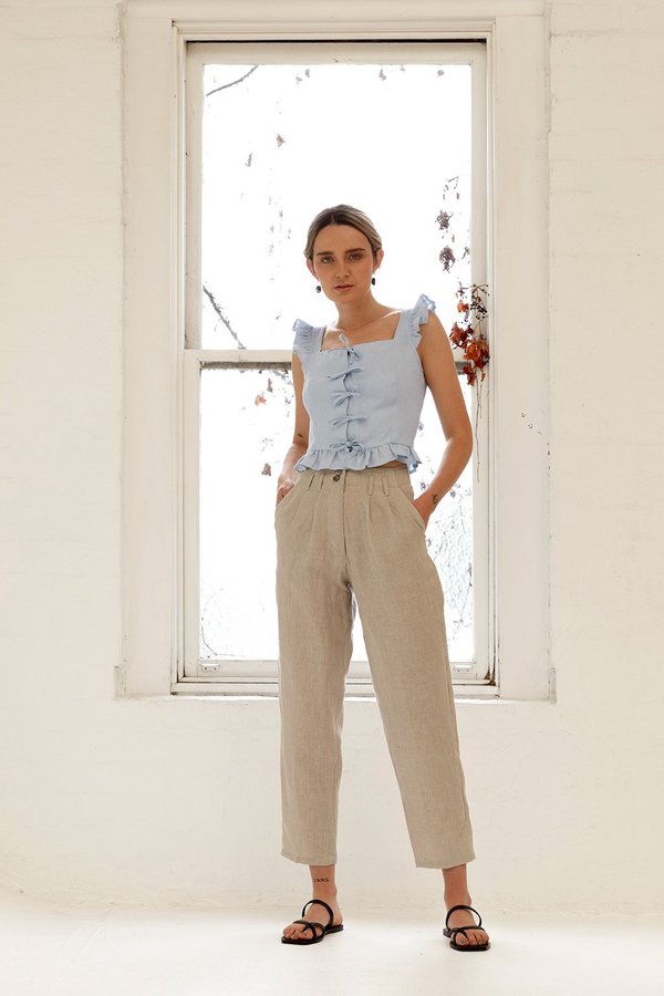 Muse the Label Ada Pants - Oatmeal Muse the Label Ada Pants - Oatmeal