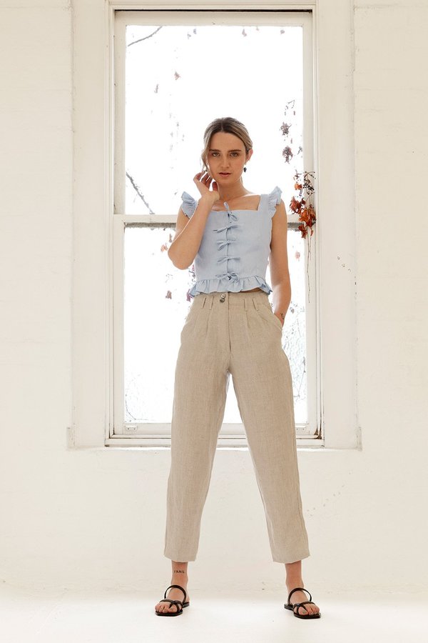 Muse the Label Ada Pants - Oatmeal Muse the Label Ada Pants - Oatmeal