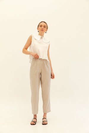 Muse the Label Ada Pants - Oatmeal Muse the Label Ada Pants - Oatmeal